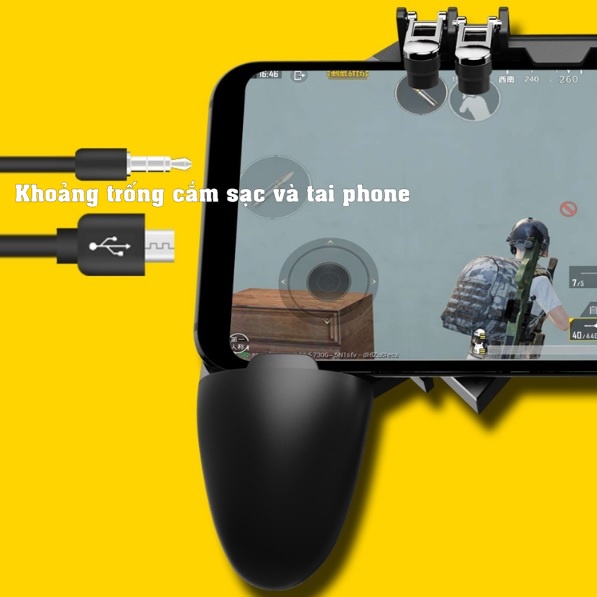 Tay cầm điện thoại thông minh MEMO AK66 chơi game PUBG ROS Freefire mobile hỗ trợ 4 ngón tay Charmmart | BigBuy360 - bigbuy360.vn