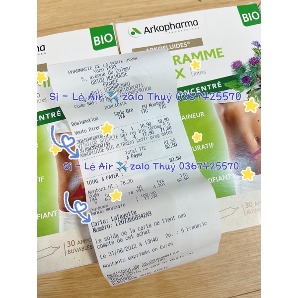 Detox Giảm Cân 3 Giai Đoạn Arkopharma Programme Minceur 30 ống (hộp)