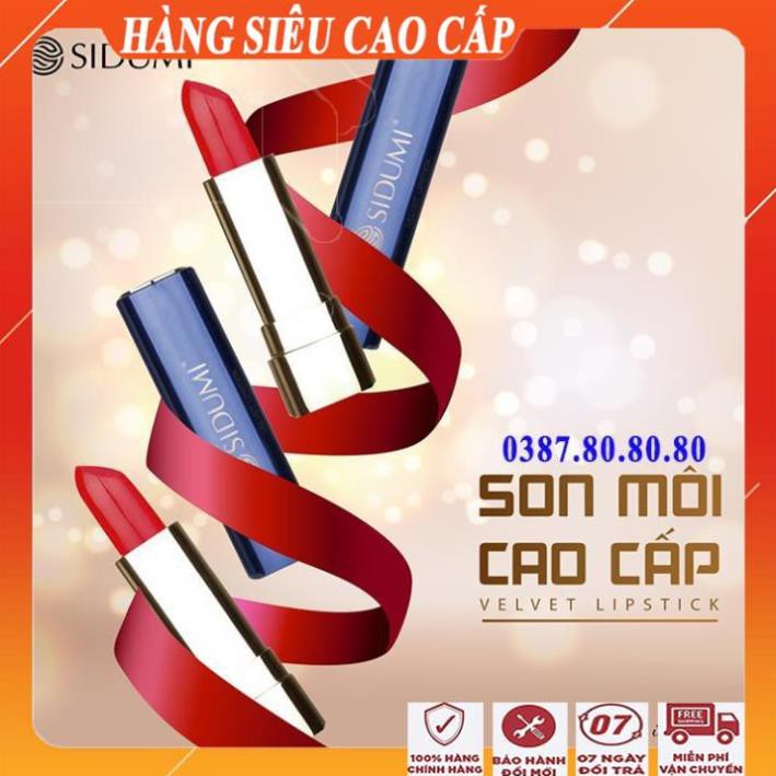 [ Freeship - TÔ LÀ ĐẸP ] Son môi cao cấp 3 cấp độ - Lì, Dưỡng, Lì không khô môi/ Son môi hàn quốc chính hãng sidumi