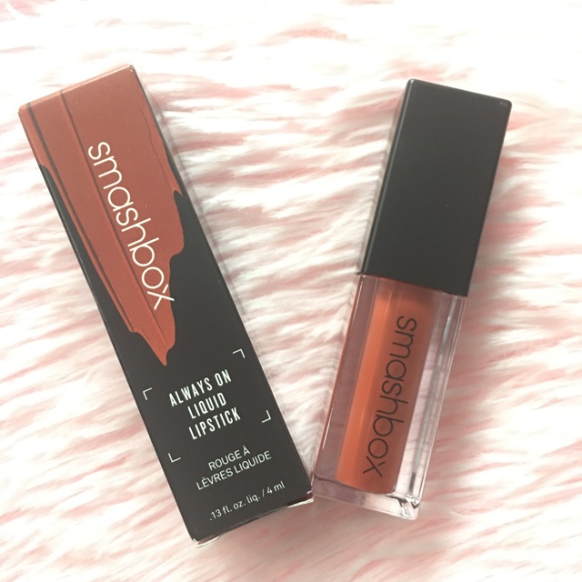 Son kem lì Smashbox Always On Liquid Lipstick màu Out Loud (cam đất) (4ml)(fullsize) - ITALY