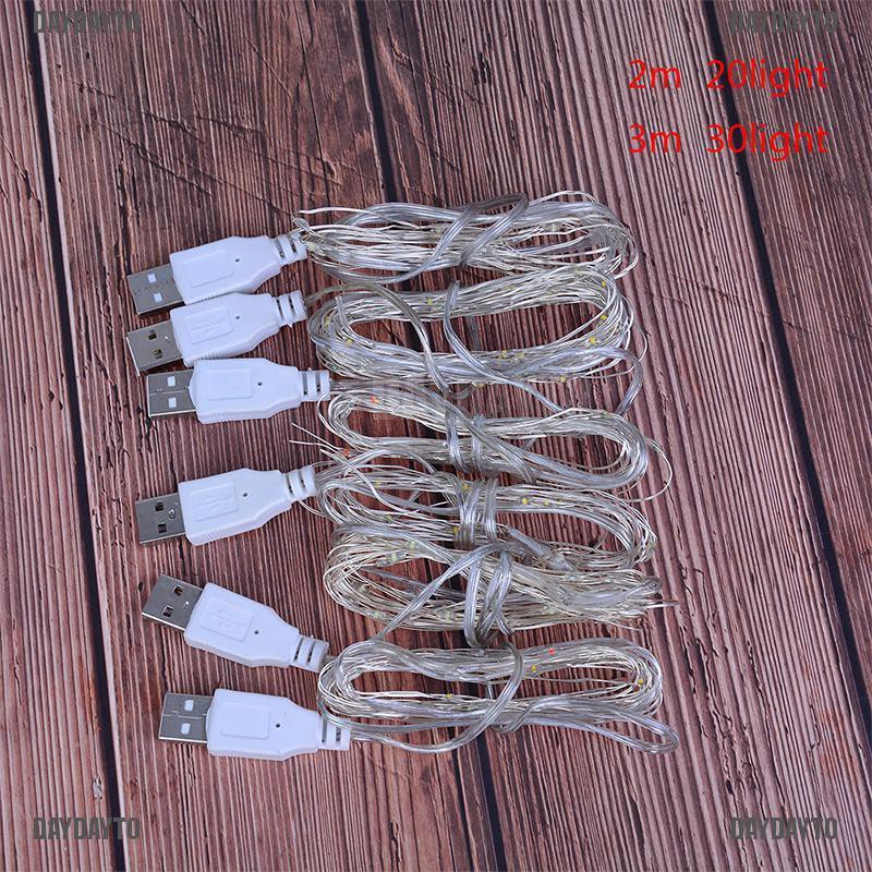 Dây Đèn Led Trang Trí 2M 20Led 3M 30Led Usb