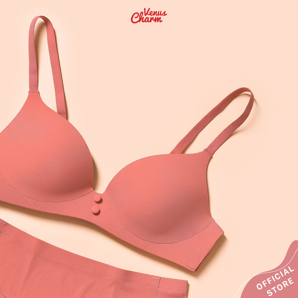 Bộ quần áo lót nữ Venus Charm 1803 đệm mỏng không gọng ôm ngực tự nhiên | BigBuy360 - bigbuy360.vn