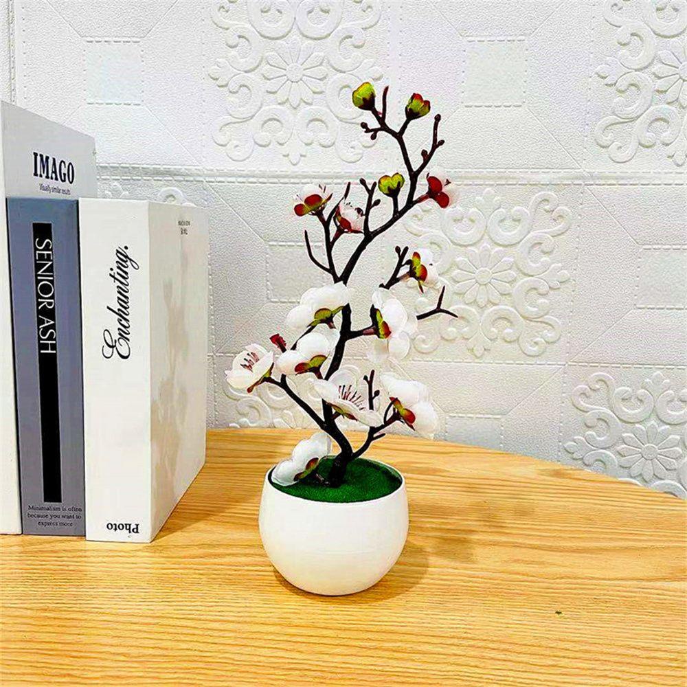 KUNHEV Cây Hoa Mẫu Đơn Giả Trang Trí Bàn Làm Việc