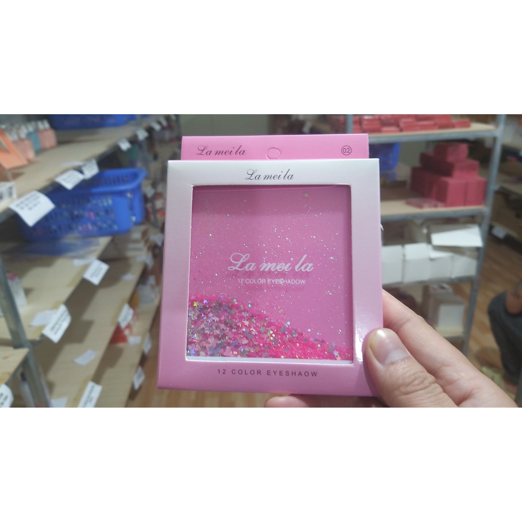 Bảng mắt 12 ô lameila mix nhũ vỏ lấp lánh kim tuyến tan chảy F402 | BigBuy360 - bigbuy360.vn