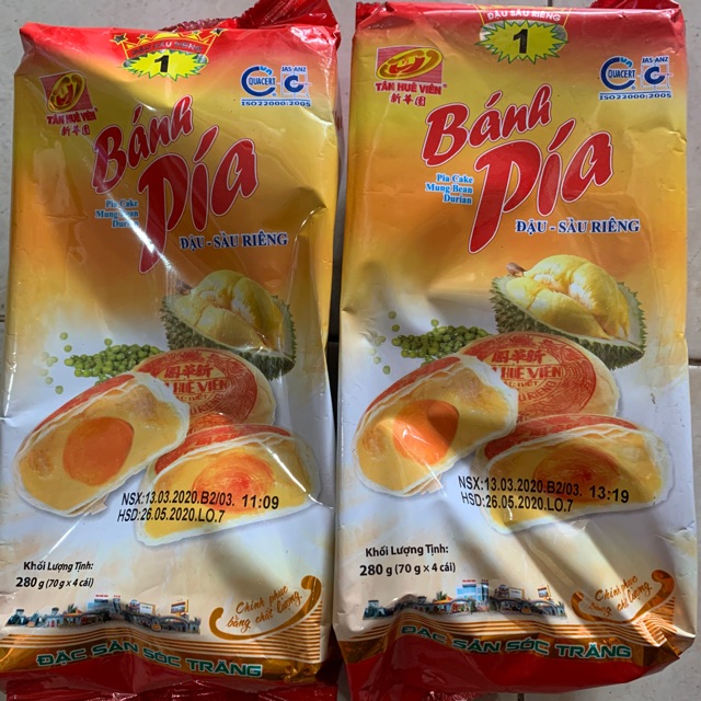 Combo 2 cây bánh pía trứng (2 x280gr)