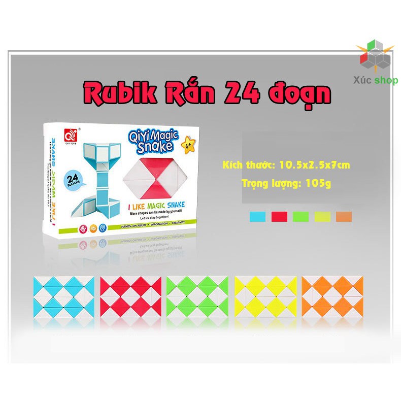 Rubik rắn - Magic Snake - 24 - 36 - 48 - 60 - 72 đoạn