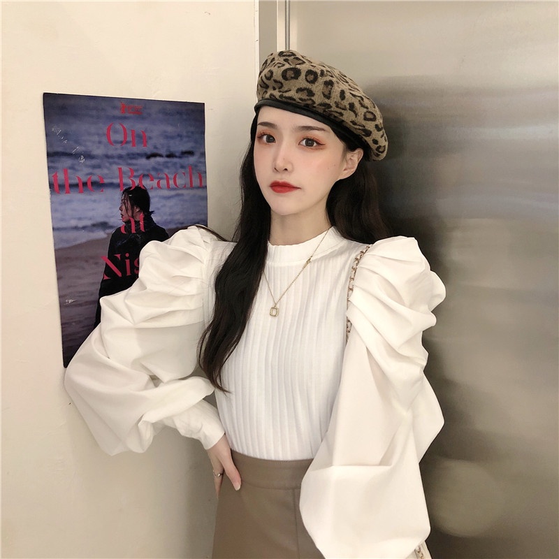 IELGY IELGY Áo Sweater Mỏng Tay Dài Cổ Tròn Màu Đen Phong Cách retro Dành Cho Nữ