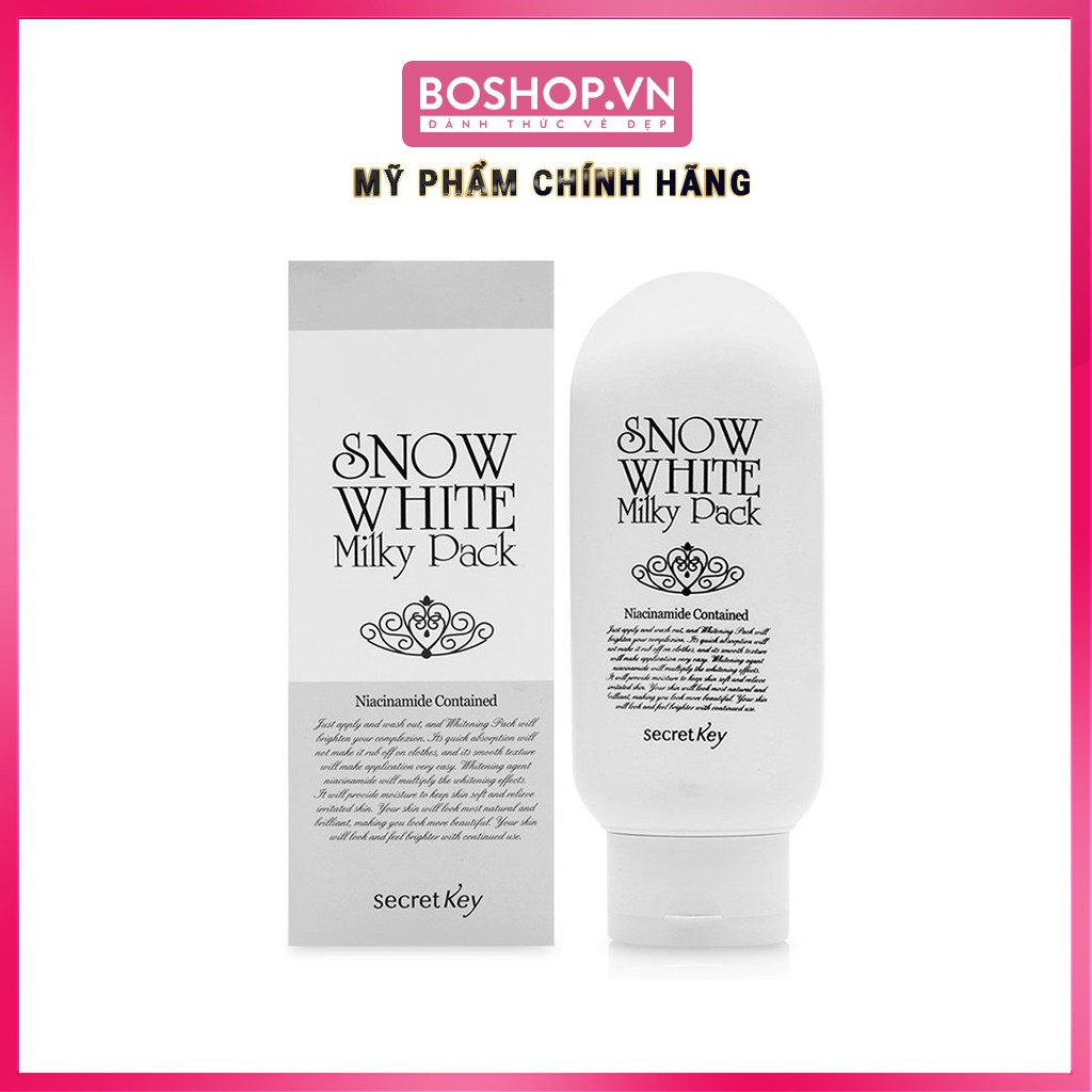 Kem Tắm Trắng Secret Key Snow White Milky Pack 200gr