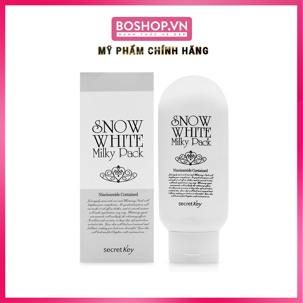 Kem Tắm Trắng Secret Key Snow White Milky Pack 200gr