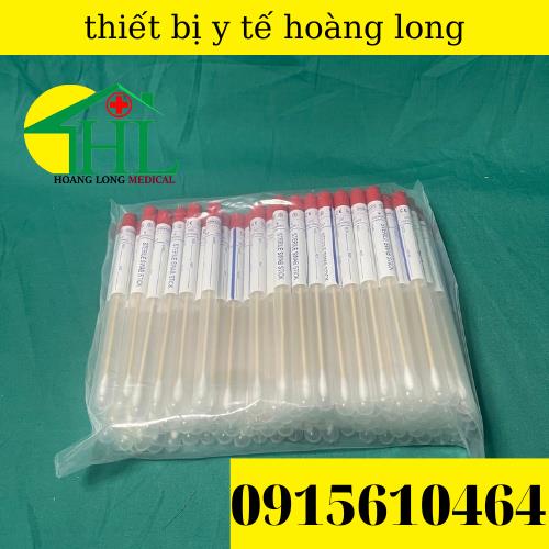 [Hàng Nhập Khẩu] Tăm Bông Lấy bệnh Phẩm Cán gỗ Vô Trùng Túi 100 Que