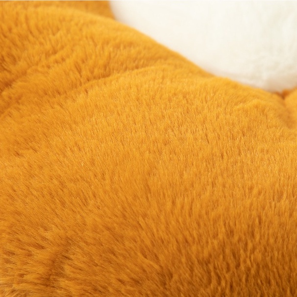 Gối Tựa Sô Pha Trang Trí  Dựa Ô Tô Tựa Văn Phòng Gối Ôm Đệm Bệt  Nhung Lông Thỏ Hình Bông Hoa 50*50CM #2201