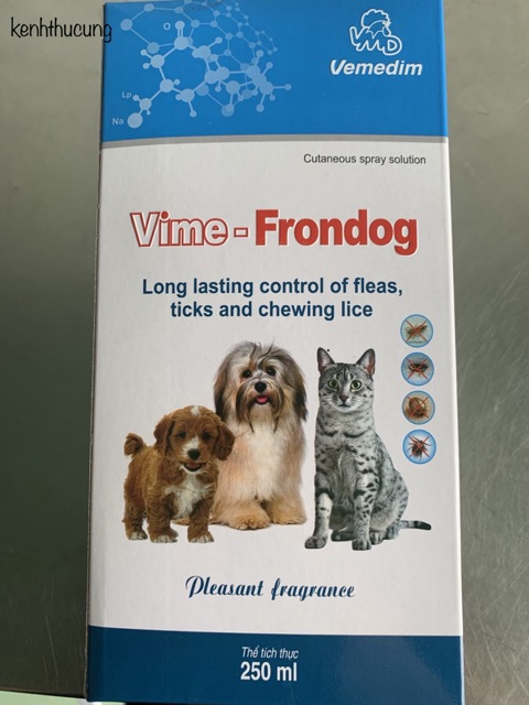 🐶❌Thuốc xịt ve, rận,bọ chét trên chó mèo, VIME-FRONDOG⁉️‼️