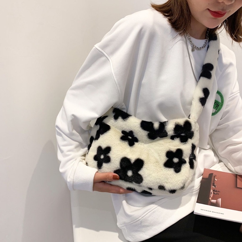 Túi Xách Lông Mềm Thời Trang Thu Đông Cho Nữ