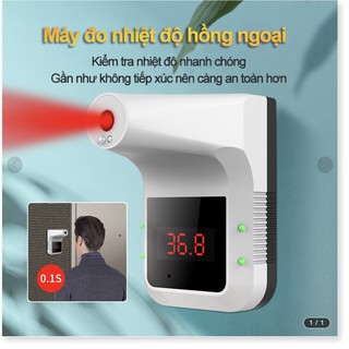 Máy đo nhiệt độ Thân Nhiệt cảm ứng tự động ZISO treo tường tự động (Đạt chuẩn CE FCC RoHS) - cao cấp