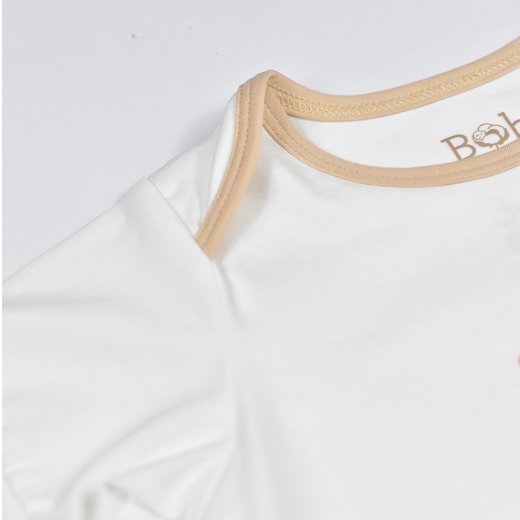 Quần áo trẻ em Bobicraft - Bộ đồ liền thân bodysuit Romper bỉm gấu cho bé trai bé gái - Cotton hữu cơ organic an toàn