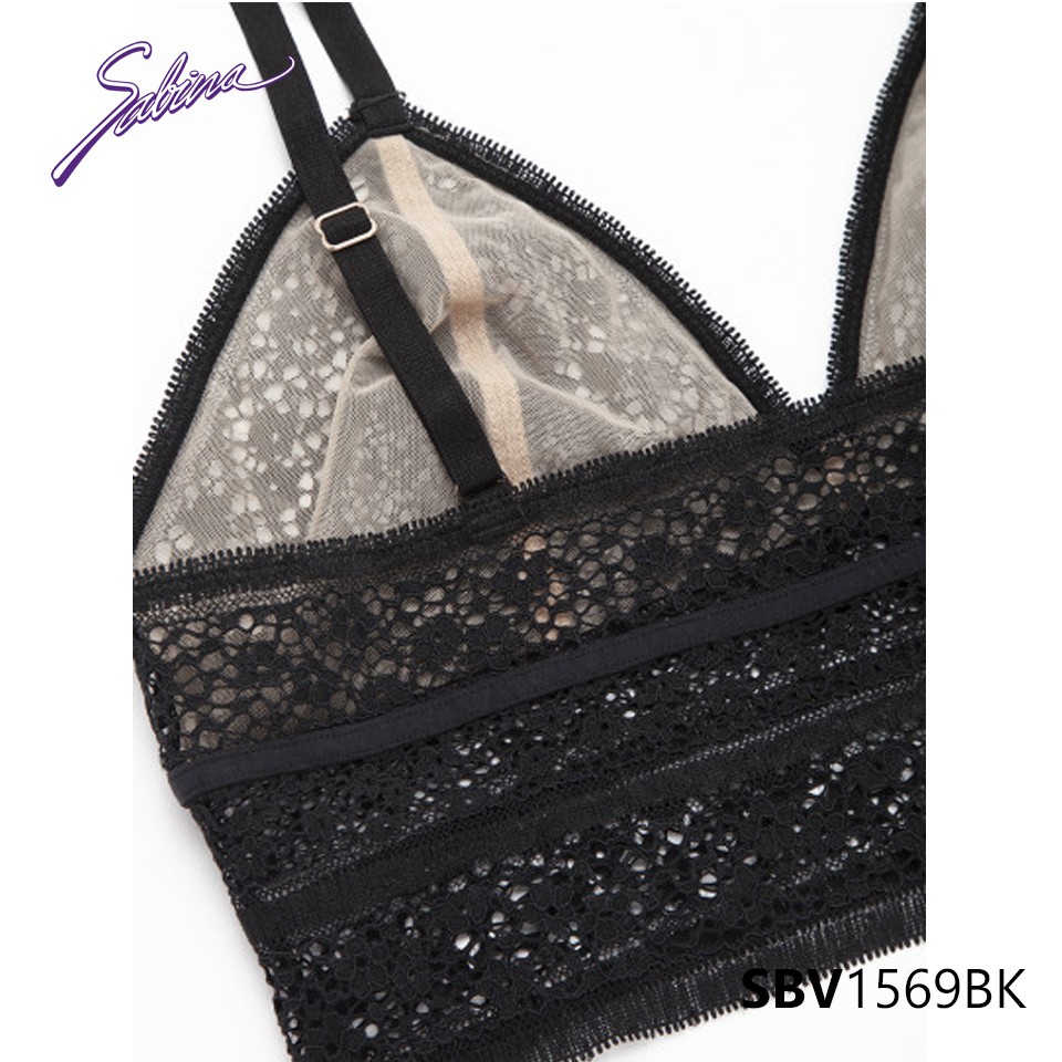 Combo Áo Lót Ren Quyến Rũ Độc Đáo Và Quần Đồng Bộ Màu Đen Mad Moiselle By Sabina SBV1569BK+SUV1569BK | BigBuy360 - bigbuy360.vn