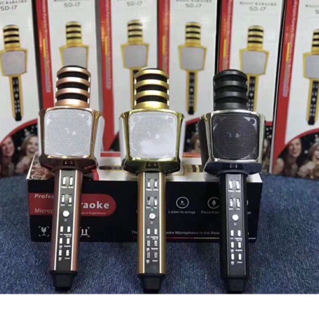 Micro karaoke kèm loa bluetooth SD17 có clip test hát bao hay