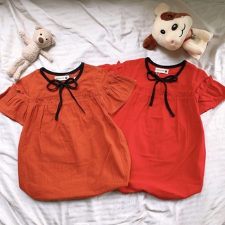 Đầm thô hàn cho bé gái 1 tuổi 3 tuổi D&H KIDS, váy bé gái vải thô thấm hút mô hôi thoáng mát mùa hè DHK788