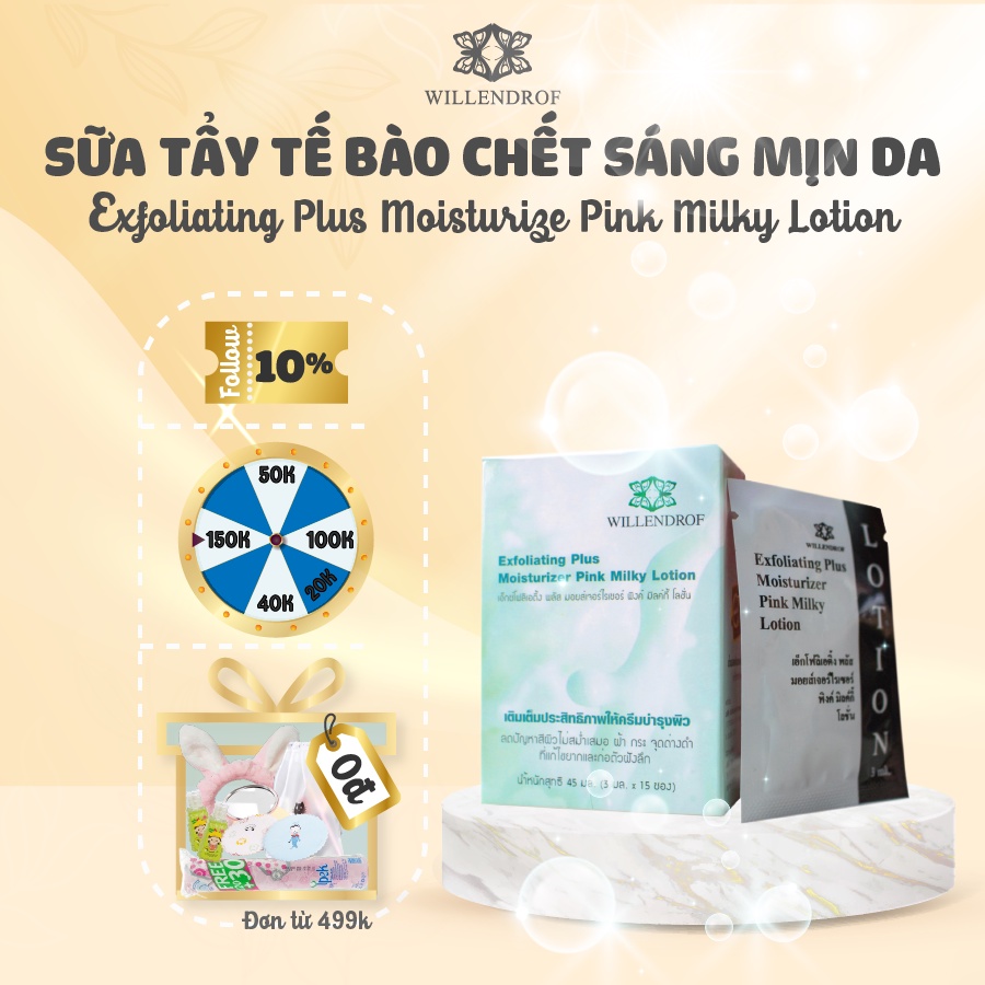 HỘP 15 GÓI SỮA TẨY TẾ BÀO CHẾT TRẮNG MỊN DA