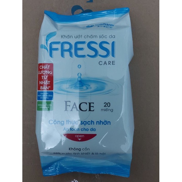 Khăn ướt Fressi care 20 miếng/gói