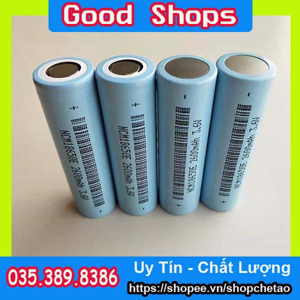 Pin Lithium NCM 18650E 2600mAh 3,7V - Xả 5C