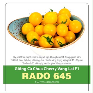 Hạt giống Cà chua cherry Vàng lai F1 0.1gr ❤️FREESHIP EXTRA❤️
