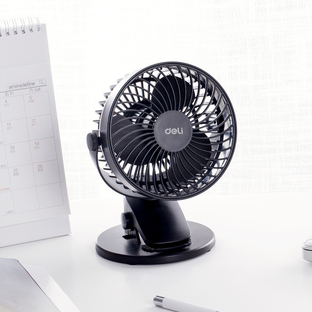 🎀HOT SUMMER🎀 Quạt Deli Kẹp Để Bàn - Điều Chỉnh Được - Hàng Chính Hãng - Siêu Bền Bỉ Công Suất Lớn | BigBuy360 - bigbuy360.vn