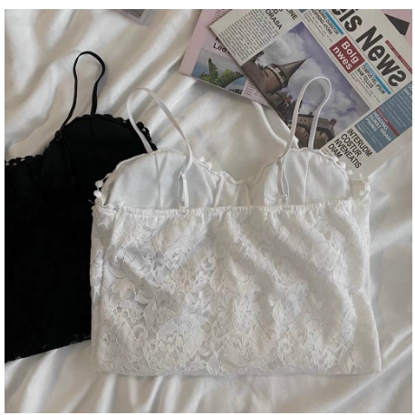 Áo bra hai dây cúp ngực sexxy, Áo lót kiểu đính viền 2 dây AS1873 - NhiNhi Shop