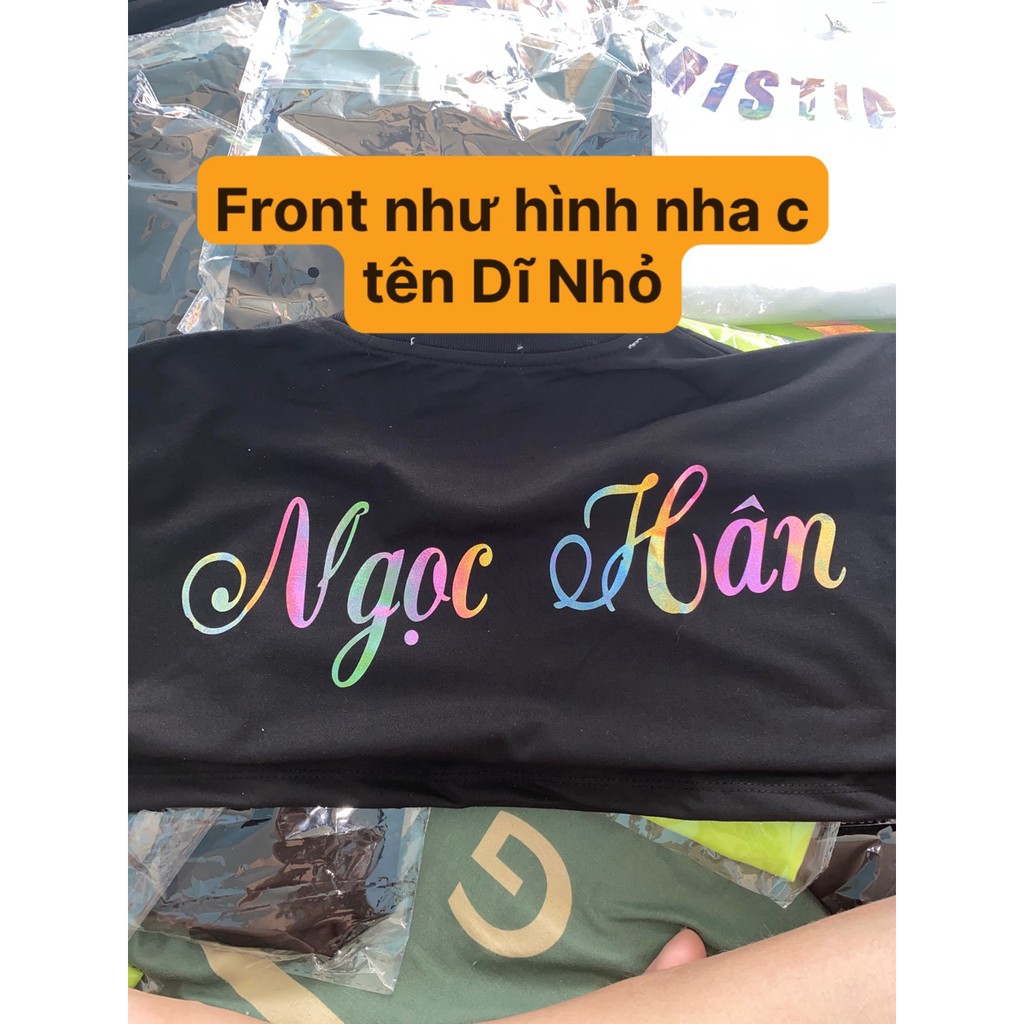 SG- Áo thun tay lỡ phản quang in tên theo yêu cầu