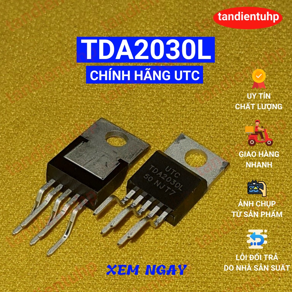 5 CHIẾC IC TDA2030L GIỐNG TDA2030A HÀNG MỚI CHÍNH HÃNG UTC LOẠI TỐT