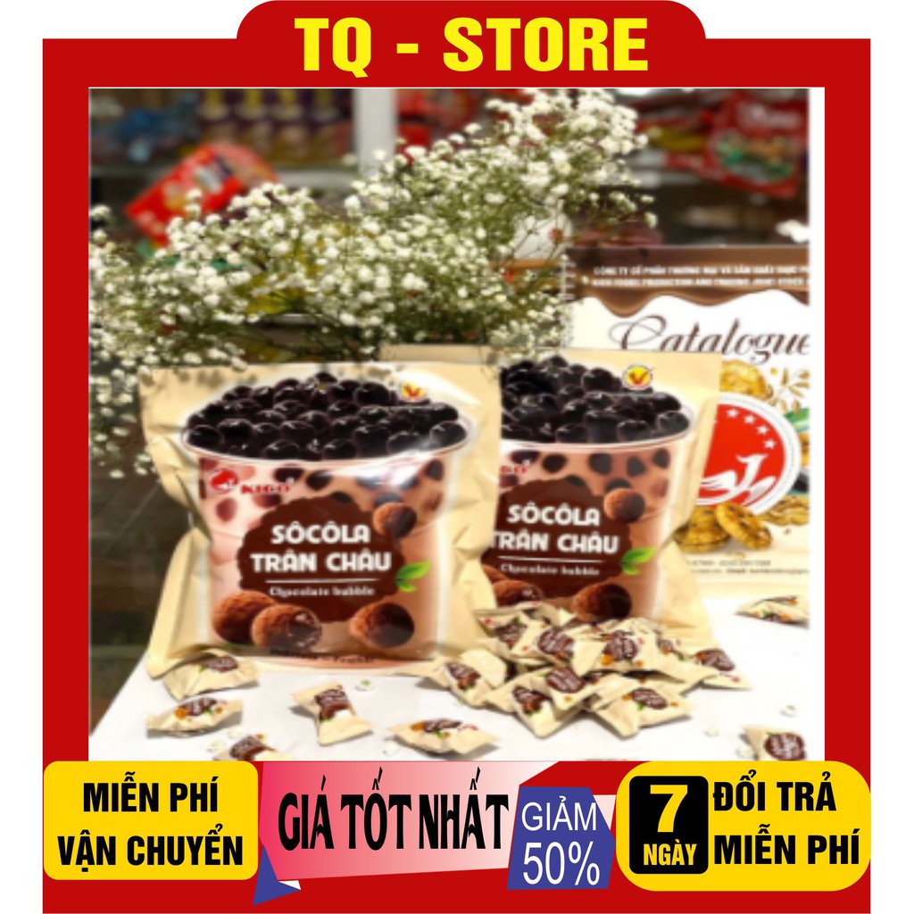 Kẹo trà sữa trân châu đường đen - Sô cô la chocolate trân châu Kico hàng Việt Nam