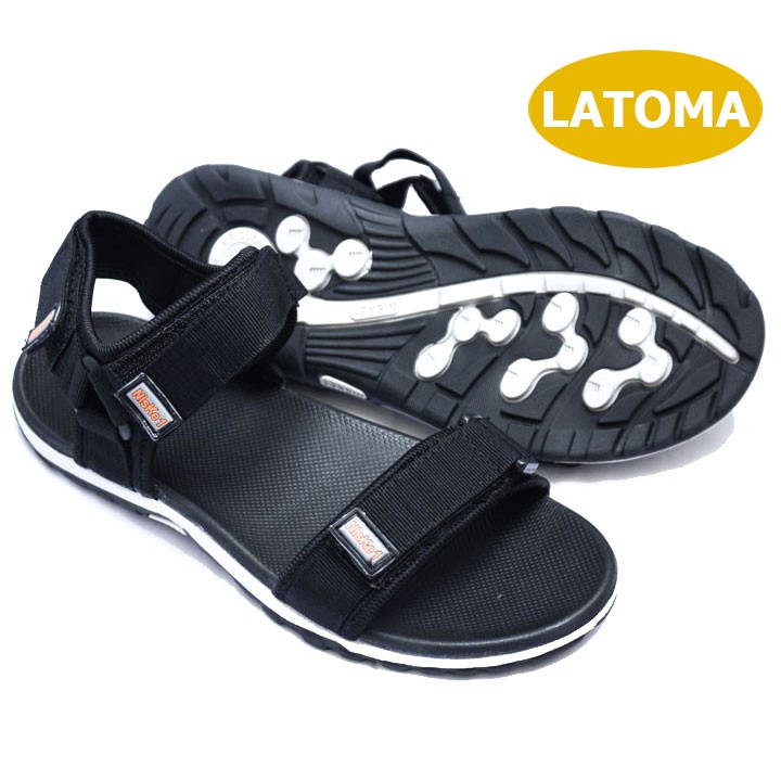 Giày Sandal nam quai dù thời trang cao cấp Latoma TA1381 (Đen)