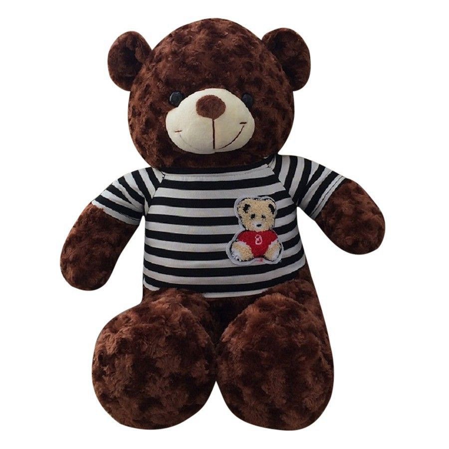 Gấu bông Teddy Cao Cấp khổ vải 1m Cao 80m màu Nâu hàng VNXK- Best Bear- Được Xem Hàng Trước