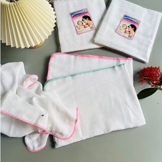 (Loại Đẹp) Khăn Tắm Xô Sữa 6 Lớp Siêu Mền Cho Bé Chính Hãng Phú Đô 100% Bông Tự Nhiên 78x87Cm