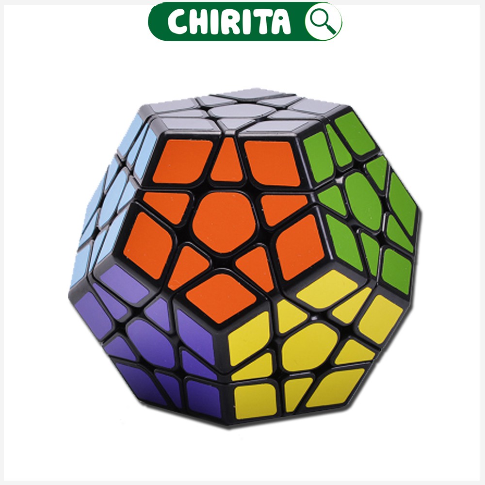 Rubik MEGAMINX 3x3x3 Viền Đen Cao Cấp Dòng Xoay Tốc Độ - Rubik 12 Mặt, Đồ Chơi Trí Tuệ Cho Bé, Đồ Chơi Trẻ Em CHIRITA