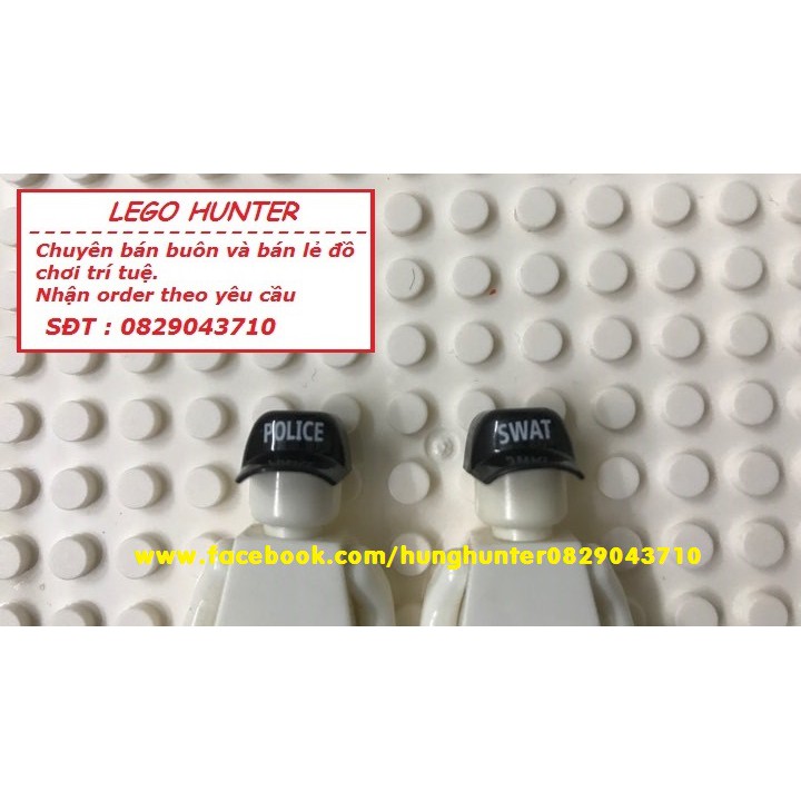 Phụ kiện Lego Army SWAT : mũ lưỡi chai