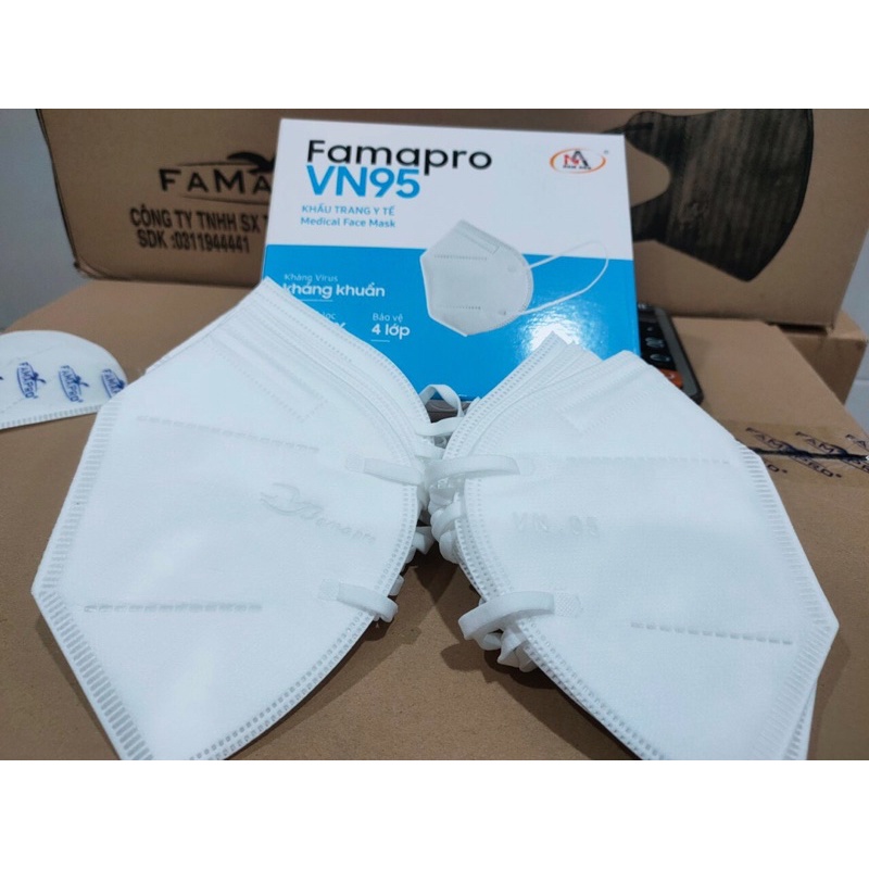 [ CAM KẾT]  Khẩu trang VN95 thương hiệu FAMAPRO, chính hãng công ty NAM ANH