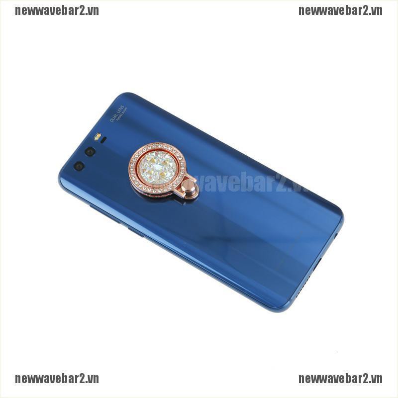 Nhẫn Điện Thoại Xoay 360 Độ Đính Kim Cương Sang Trọng
