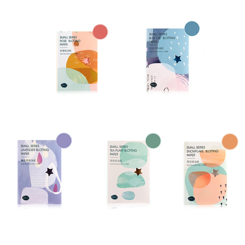 Set 100 giấy thấm dầu chiết xuất trà xanh cho da mặt | BigBuy360 - bigbuy360.vn