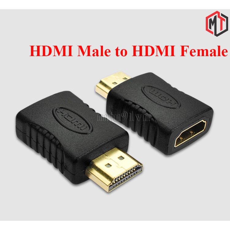 Đầu Nối HDMI - 1 Đầu Đực ra 1 Đầu 1 Cái