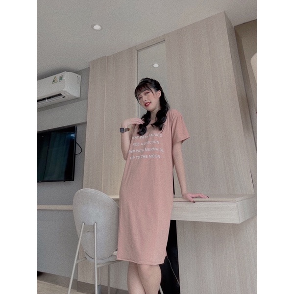 ⚡️FLASH SALE⚡️ Váy suông cotton⚡️FREE SHIP⚡️ váy chất cotton rộng dáng dài siêu xinh