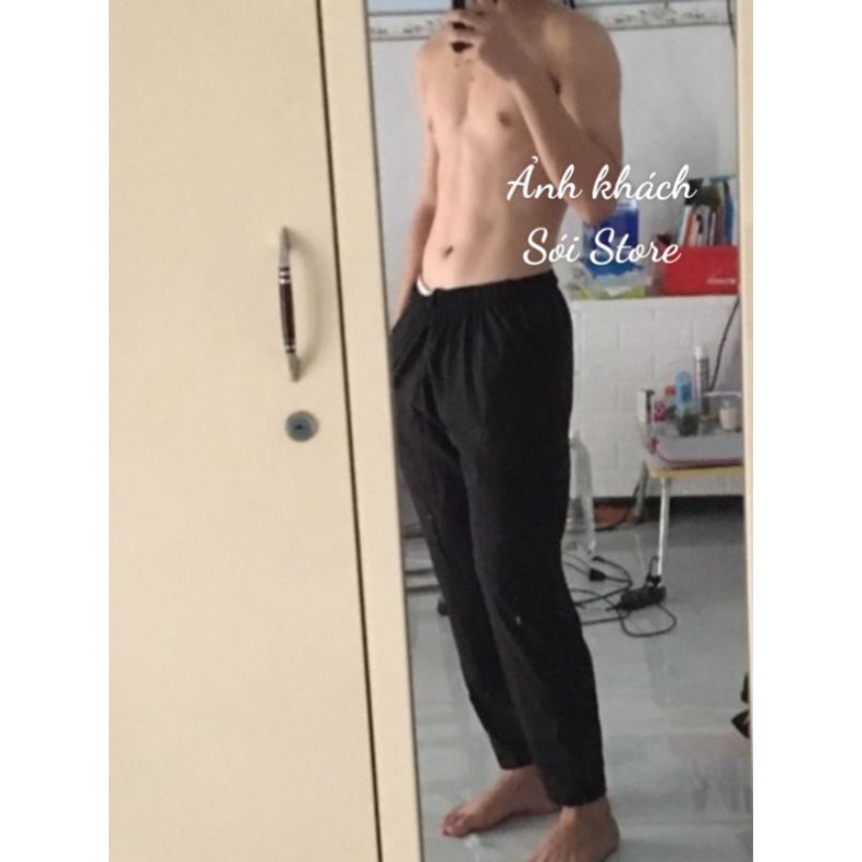 40 - 100kg Quần baggy nam nữ lưng thun co giãn bigsize(video ảnh thật)