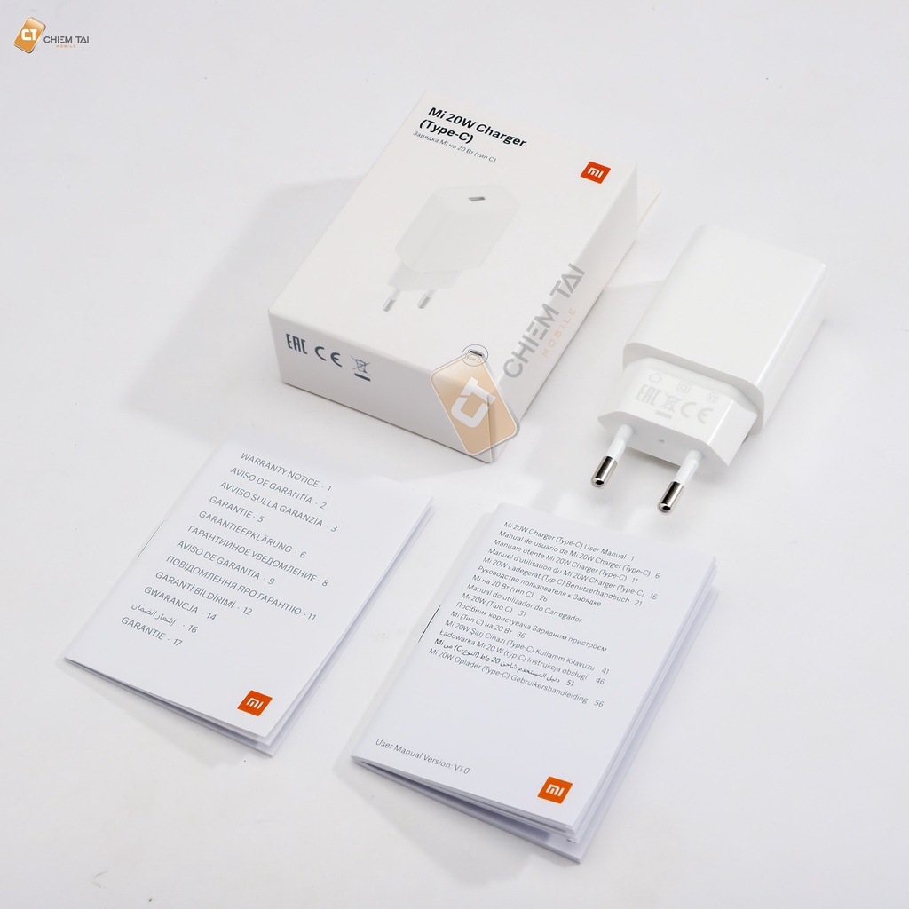 Cốc sạc nhanh Type-C 20W Xiaomi AD201