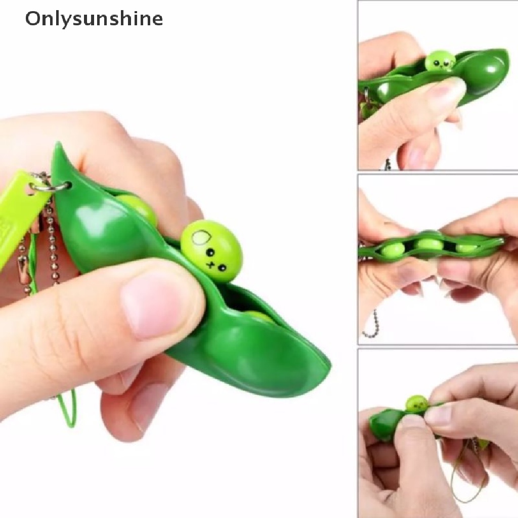 &lt; Onlysunshine &gt; Dễ thương Bean Shape Key Carabiner