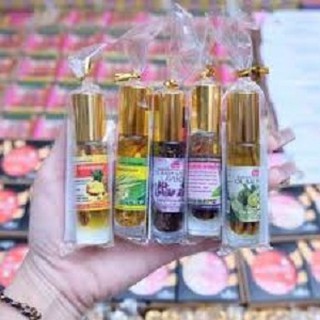 [NEW] ❤ Combo 12 Chai Dầu Lăn Thảo Dược Bạc Hà - Chanh - Sả - Lavender Thái Lan 8ml