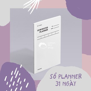 [CÓ SẴN] SỔ KẾ HOẠCH MOTEMOTE HÀN QUỐC 10 PHÚT (31 NGÀY)