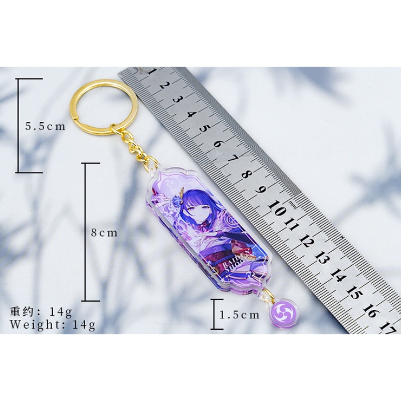 Móc khóa acrylic hai mặt họa tiết hoạt hình Genshin Impact 2022 đa sắc tộc làm quà tặng bạn nữ