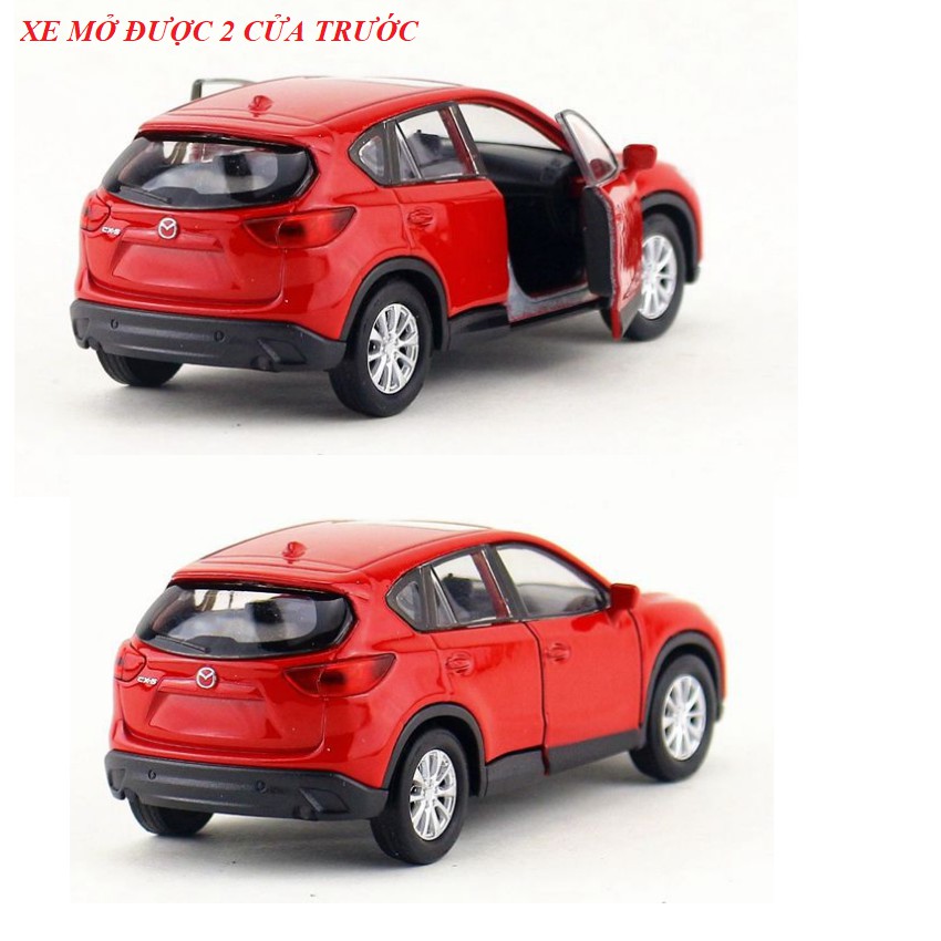 Mô hình xe ô tô Mazda CX5 hãng Welly tỉ lệ 1:36 xe bằng sắt chạy cót mở 2 cửa trước