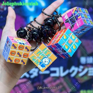Móc khóa rubik nhiều mẫu cute , dễ thương