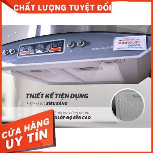 MÁY HÚT MÙI KÍNH CONG SUNHOUSE MAMA MM6707-70